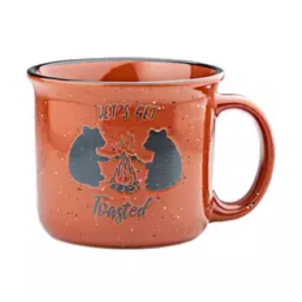 Stoneware mug, Let's Get Toasted Bear